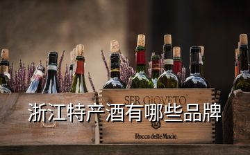 浙江特产酒有哪些品牌