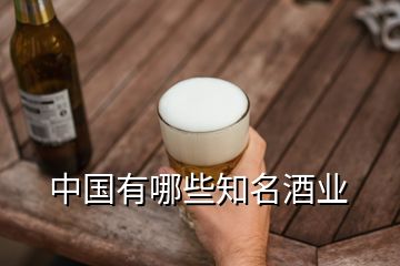 中国有哪些知名酒业
