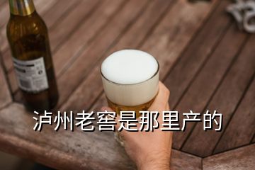 泸州老窖是那里产的