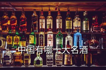 中国有哪十大名酒