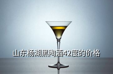 山东杨湖黑陶酒42度的价格