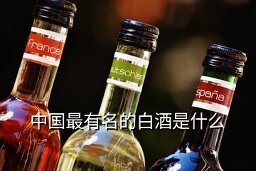 中国最有名的白酒是什么