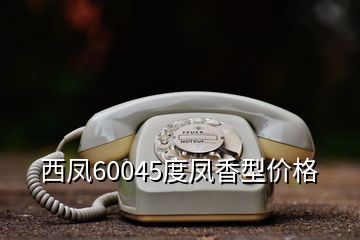 西凤60045度凤香型价格