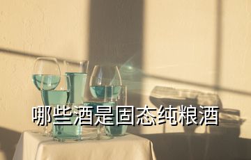 哪些酒是固态纯粮酒