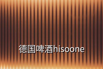 德国啤酒hisoone