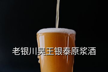 老银川昊王银泰原浆酒