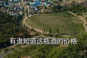 有谁知道这瓶酒的价格
