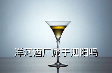 洋河酒厂属于泗阳吗