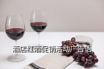 酒店红酒促销活动广告语