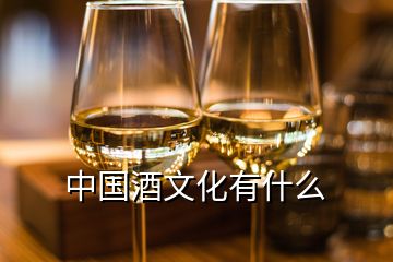 中国酒文化有什么