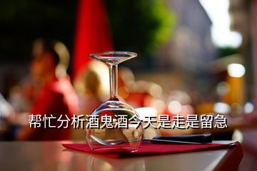 帮忙分析酒鬼酒今天是走是留急