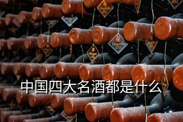 中国四大名酒都是什么