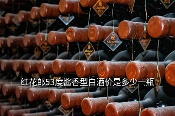 红花郎53度酱香型白酒价是多少一瓶