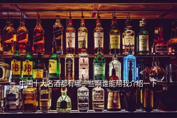 中国十大名酒都有哪一些啊谁能帮我介绍一下