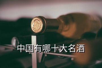 中国有哪十大名酒