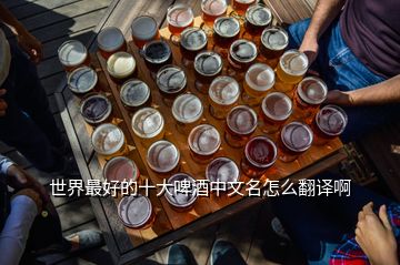 世界最好的十大啤酒中文名怎么翻译啊