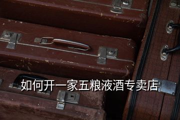 如何开一家五粮液酒专卖店