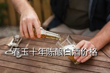 春玉十年陈酿白酒价格