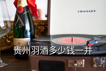 贵州羽酒多少钱一并