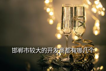 邯郸市较大的开发商都有哪几个