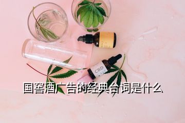 国窖酒广告的经典台词是什么