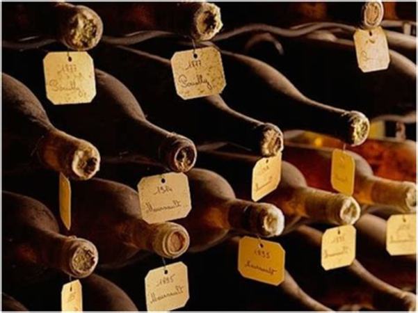通常葡萄酒瓶身上标注的年份指的是,关键词