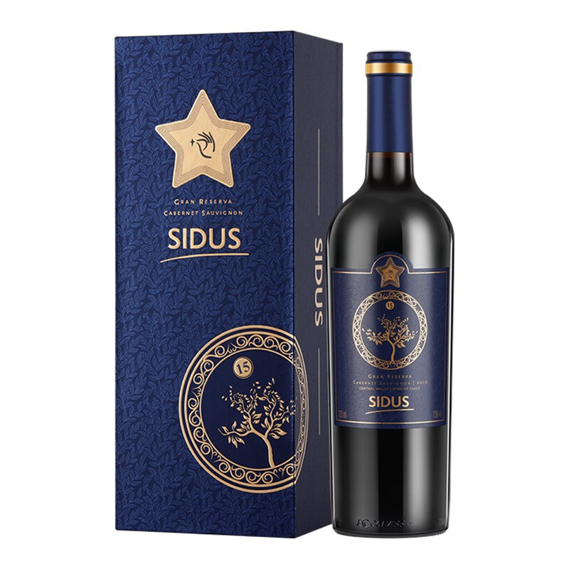 星得斯（SIDUS WINE）树藤（15）赤霞珠干红葡萄酒750ml单支装